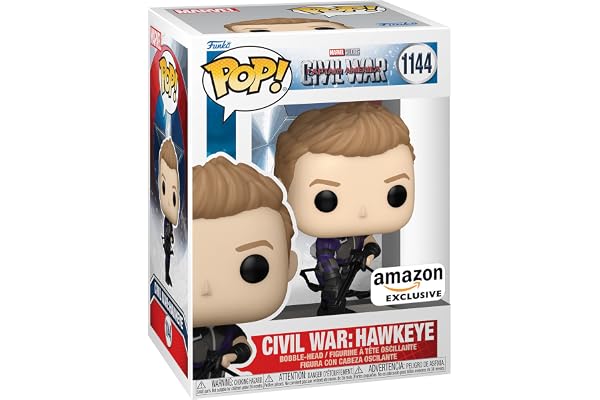 Funko Pop! Marvel: Civil War Build A Scene - Hawkeye 2nd - Captain America- Exclusivité Amazon - Figurine en Vinyle à Collectionner - Idée de Cadeau - Produits Officiels - Movies Fans