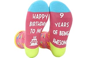 NOEMIN Birthday Gifts for Girls - 5 6 7 8 9 10 11 12 13 18 21 Year Old Teenage Birthday Socks Presents