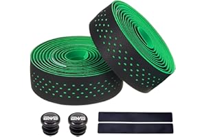 PLATTBK Bike Handlebar Tape Breathable Non-Slip Road Bike Bar Tapes Shock-Absorbent Bicycle Handlebar Tape,Green