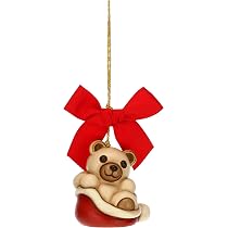 Addobbo Natalizio THUN - Angelo Con Lanterna In Ceramica, Grande (5x4,6x6,7 Cm), Decorazione Per Albero Di Natale
