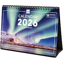 Agenda Spirale 2026 Finocam Format A4 - Semainier Horizontal Janvier à Décembre | Couverture Polypropylène, élastique - 9
