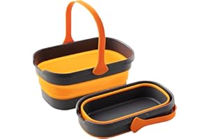 ‎CLEANHOME CLEANHOME Faltbarer Eimer,Kübel,12L Wasserspeicherkapazität Putzeimer；Strapazierfähiges Flexibles Gummi；Sandeimer,Camping Eimer Faltbar,Wischeimer,Haushaltsreinigungseimer.