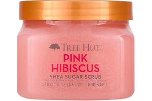Tree Hut Pink Hibiscus Shea Sugar Scrub | Peeling Kroppsskrubb tar bort död, torr hud för en mjuk och återfuktad känsla