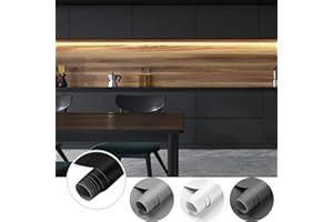 Cahomo PVC Selbstklebende Klebefolie, 61 * 550cm Matt Schwarz verdickte Küchenschrank Aufkleber Möbelfolie Wasserdicht Dekofolie Tapete Vinylfolie für Möbel Schrank Tische Wände Folie Tapete