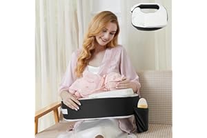 Dresime Cuscino Allattamento Ergonomico Cuneo Rimovibile, Schiuma a Memoria, Antiscivolo, Supporto Postura