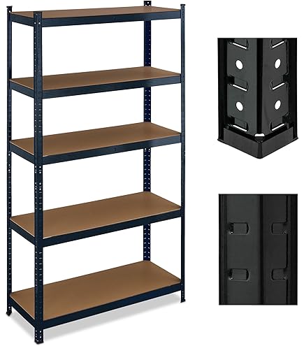 Scaffale Metallico 4 Ripiani Niccolai - 80x40x160cm, Portata 150kg/Ripiano, MDF - Foto 2