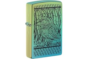 Zippo - John Smith Gumbula Design, Color Image - High Polish Teal - Briquet, Rechargeable, dans Une boîte Cadeau de Haute qualité 49611 Taille Unique