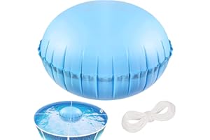 MILIAFLICK Poolkissen Winter Luftkissen Pool 4x4 Fuß Poolkissen Winter Pool Kissen Winter Poolkissen Rund Aufblasbare Poolabdeckung Pool Winterabdeckung Pool Überwinterendes Schluss Luftkissen