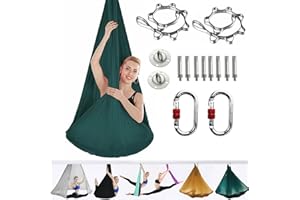ARNTY Yoga Set para Adultos, Accesorios de Yoga, Carga de 500kg, Incluye Hardware de Instalación Completo