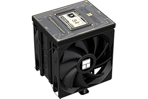 Thermalright Burst Assassin 120 Vision Digital CPU Cooler - IPS 2.4-inch Square Rotatable Display, 120mm Forward and Reverse Fan Design, Support Intel LGA1700/1150/1151/1200/1851, AMD AM4/AM5|Black