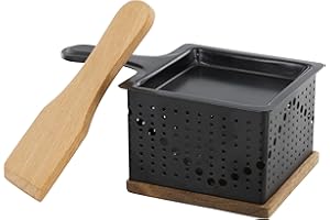 COOK CONCEPT - Raclette a candela individuale, dispositivo di cottura portatile, ideale per campeggio e picnic, facile da usare e da pulire, taglia unica, nero