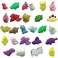 Amyang 26Pcs Dinosaur Kawaii Squishies Mochi Squishy Toy Stress Relief Toys Pack for Kids Boys Girls Party Favors Birthday Gifts