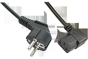 LINDY Câble Secteur coudé, 2m