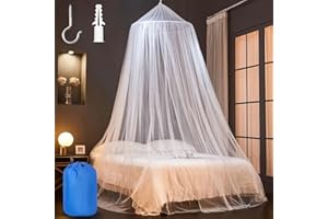 TAUFE Zanzariera Letto,60×250×1100cm Cupola Zanzariera,Zanzariera Letto Matrimoniale,Zanzariera a Baldacchino,Alta Qualità a Baldacchino,Per Interni Ed Esterni Baldacchino per Letto Matrimoniale (da)