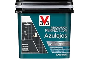 V33 Esmalte Renovation Perfection Azulejos Antracita Satinado 0,75L