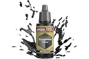 The Army Painter Speedpaint Broadsword Silver 2.0, Peinture Acrylique Unique 18ml Solution De Peinture à Une Couche Pour Figurines Comme Warhammer 40k et Dungeons and Dragons.