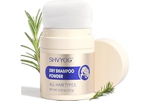 SHVYOG Dry Shampoo Powder, Travel Size Dry Shampoo, Powder Dry Shampoo for Dark Hair, Absorb Oil Mattifying Root Boost Dry Shampoo for Women, No White Cast, Benzene-Free, 0.29oz