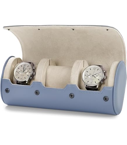 Hiram Horloge Travel Case voor 1 Horloge Handgemaakte Lederen Horloges