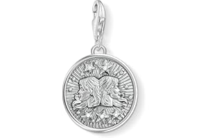 Thomas Sabo Women Charm Pendant Zodiac Sign Gemini Charm Club 925 Sterling Silver 1642-643-21