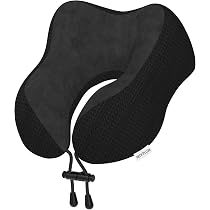 NyxSeat Coussin De Voyage En U Avec Masque Pour Les Yeux - Confort Neck Pillow Pour Avion, Voiture, Bureau - Adulte Et Enfant