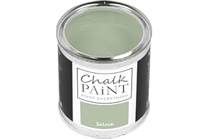 CHALK PAINT PAINT EVERYTHING Chalk Paint Everything® Salvia Kreidefarbe Wasserbasis für Alle Oberflächen einfach zu verarbeiten ohne schlechten Geruch - Chalk Paint Extra Matt (250 ml)