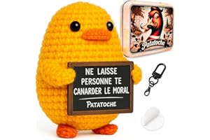 Patatoche Original | Canard Positif Connecté en Français | Idée Cadeau Originale & Amusante | Anniversaire, Collègue, Famille ou Ami | Déco Maison Fun et Inspirante | Pensée Positive Motivation