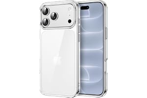 JETech Klar Baksida Bumper Skal för iPhone 18 Pro, Klar | Anti-Gulning Telefon Skal, Stötsäkert Skydd, Reptålig