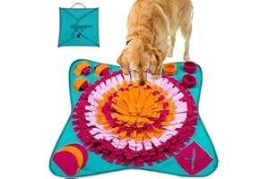 Emwel Dog Snuffle Mat - Washable Pet Feeding Nosework Treats Mat Puzzle Training Toy for Dogs Large Medium Puppies