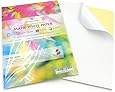 50 Sheets of Quality A4 White MATTE Self Adhesive/Sticky Back Label Printing Paper Sheet