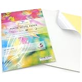 50 Sheets of Quality A4 White MATTE Self Adhesive/Sticky Back Label Printing Paper Sheet