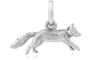 Gemma J Sterling Silver British Fox Charm Pendant for Bracelet/Necklace – from the Country Collection