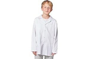 Hurry Jump Blouse Enfant Blanche pour Chimie et Peinture en Milieu Scolaire 8 Ans