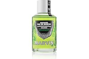 ‎MARVIS Marvis Spearmint Mundwasser Konzentrat, 120 ml, alkoholfreie Mundspülung fördert einen langanhaltend frischen Atem, gesundes Zahnfleisch und reduziert Zahnbelag