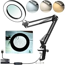 19-Inch Salon LED Makeup Light - 238 LEDs, 1999LM, 10-Level Dimming & Color Temp Adjustable