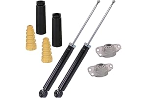 ATEC Germany 2x ammortizzatore a gas a doppio tubo, incluso cuscinetto e tappi antipolvere, compatibile con VW TOURAN (1T1, 1T2), TOURAN (1T3)