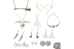 Zaky Lot de 31 bracelets d'amitié à thème Vif d'or avec boucles d'oreilles et autocollants pour adolescentes, filles et femmes