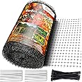 Gorffy Garden Netting, 2.1m x 30m Bird Netting for Garden with 50 Cable Ties & 10 Ground Pegs, Garden Fencing Netting for Vegetables, Plant & Fruit Protection, Reusable Pond Netting Mesh (2.1m x 30m)