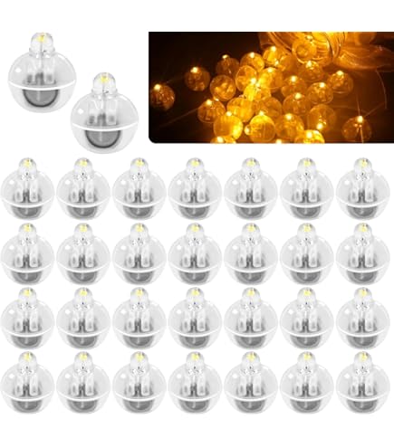 DINOWIN Pilz Lichterkette 30 LED - Dimmbar Mit Fernbedienung & Timer