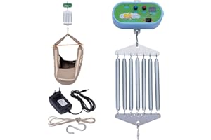 HOARLICN Elektrische Babyschaukel Steuerung, Elektrisch Controller Automatisch Schwingfeder Mit Einstellbar Timer Bis zu 20 kg Hängende Elektrische Wiegensteuerung Mit 7 Stück Feder