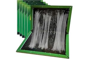 LUKA HERO (5 Pack) Sticky Trap Boards for Insect Monitoring – Large Glue Board Pads for Indoor & Outdoor Use – Safe & Easy Setup – Home, Garden, Office Use