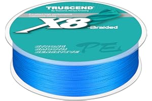 ‎TRUSCEND TRUSCEND Geflochtene Angelschnur 8fach, Angelzubehör Angelschnur geflochten glatt und ultradünn, PE Braided Fishing Lines, Angelsehne, Angel Schnur 300m & 500m