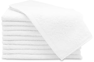 ZOLLNER 10 asciugamani per ospiti - piccole lavette morbide in 30x50 cm - lavabili a 60°C - cotone - bianco - qualità alberghiera - certificat - Oeko Tex®