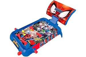 Lexibook, Spider-Man, Elektroniskt flipperspel, JG610SP | LCD-skärm, ljud- och ljuseffekter, action- och reflexspel, blå