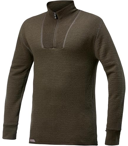 Woolpower Veste zippée intégrale 400 vert pin, vert, Moyen