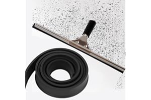 GONETRE Repuesto De Goma para Escobilla Limpiacristales De 105 Cm, Repuesto De Escobilla De Goma De Acero Inoxidable, Accesorio De Goma, para El BañO De Coches De Cocina, Espejo, Otro Vaso