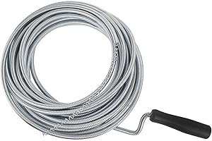 Wagtail Desatascador en Espiral para Desagües, Lavabos y Duchas Obstruidas - Sonda Manual para Tuberías de Baño y Cocina de Fácil Uso, Máximo Ahorro 5 Metros