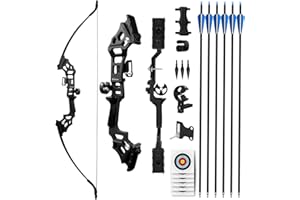‎REAWOW REAWOW Pfeil und Bogen Set Recurvebogen Set Erwachsene 30/40LBS Bogenschießen 51" Jagdbogen Recurve Bogen Sportbogen Langbogen für Rechtshänder Anfänger ﻿