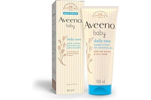 Aveeno Baby Daily Care Pasta Cambio Pannolino, Crema cambio pannolino per neonati e bambini, Crema Ossido di Zinco ed Estratto di Avena protettiva per un sollievo immediato, 100 ml