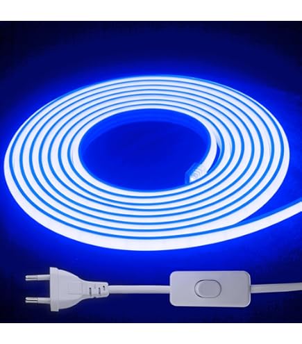 ONSSI® Bandes LED Néon 220V (Blanc Chaud,2M),Cordon Lumineuse