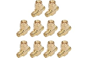 10 st SMA Tee Adattatore part e componenti för brott akustik Connettori 3 liv T-Tipo splitter Presa SMA Connettore Ampia Larg